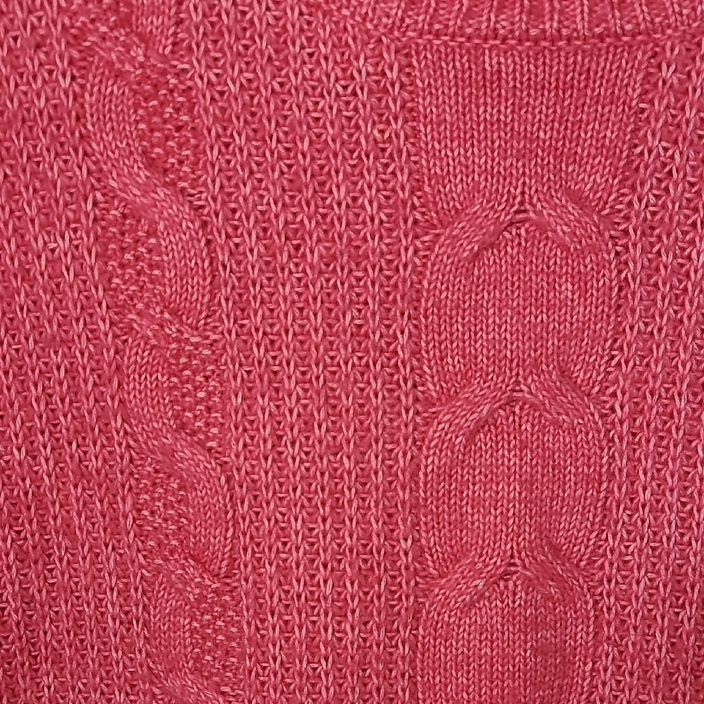 Cabi Vibrant Pink Cable Knit Sweater‎ - Picture 6 of 14